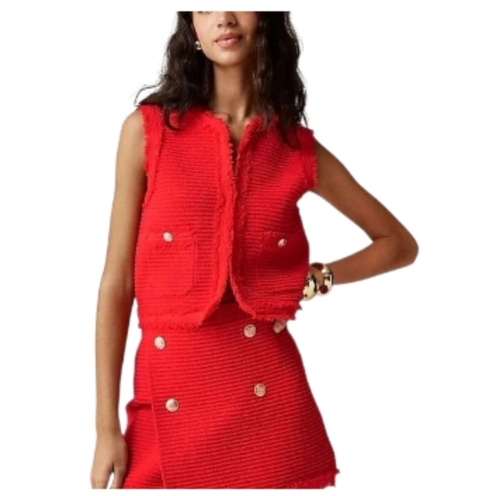 J. Crew Red Skirt Set